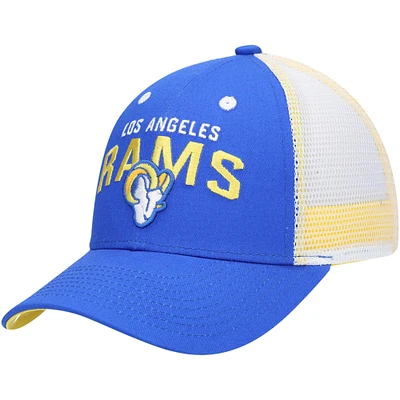 Casquette snapback Los Angeles Rams Core Lockup Royal/Blanc pour jeune