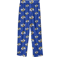 Youth Royal Los Angeles Rams Team Color Printed Pajama Pants