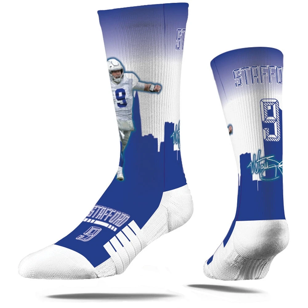 Chaussettes Strideline Matthew Stafford pour jeunes Los Angeles Rams Hometown Hero Crew Socks