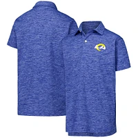 Youth Wes & Willy Royal Los Angeles Rams Cloudy Yarn Polo