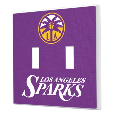 Los Angeles Sparks Solid Design Double Toggle Light Switch Plate