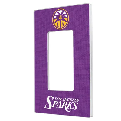 Los Angeles Sparks Solid Design Single Rocker Light Switch Plate