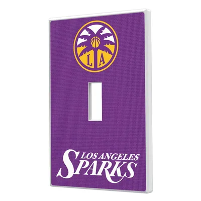 Los Angeles Sparks Solid Design Single Toggle Light Switch Plate