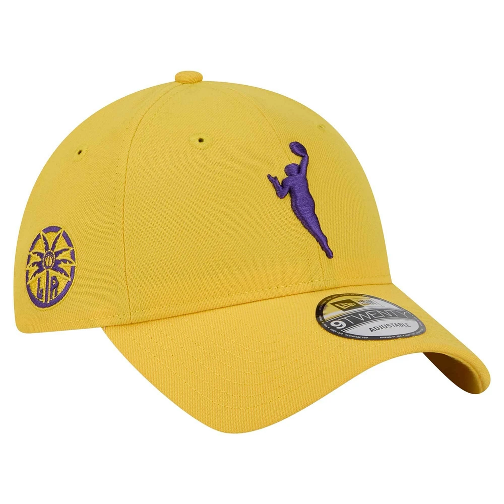 Casquette ajustable New Era Gold Los Angeles Sparks 9TWENTY pour homme