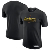 Men's Nike  Black Los Angeles Sparks On-Court Legend Essential Practice Performance T-Shirt