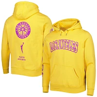 Playa Society Gold Los Angeles Sparks Legacy Logo Sweat à capuche épais