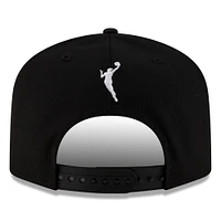 Unisex New Era Black/Gold Los Angeles Sparks 2025 WNBA Draft A-Frame 9FIFTY Snapback Hat