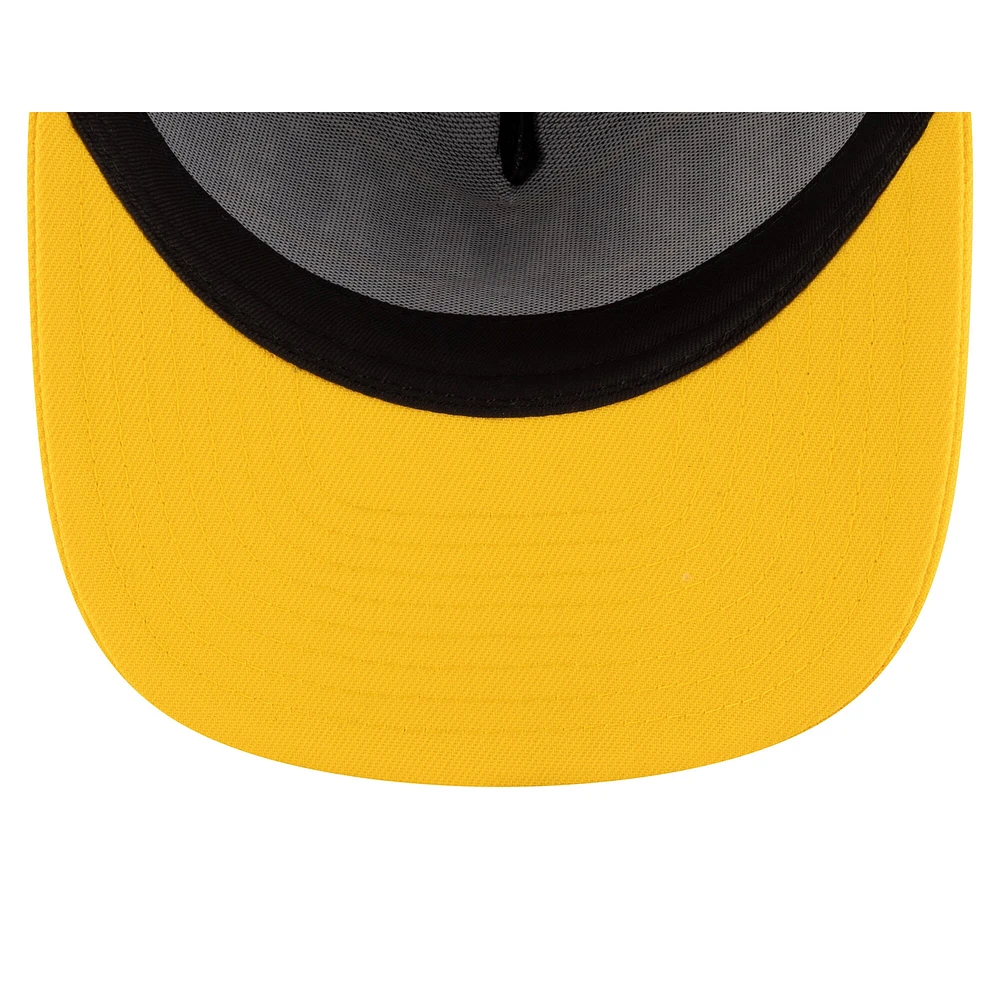 Unisex New Era Black/Gold Los Angeles Sparks 2025 WNBA Draft A-Frame 9FIFTY Snapback Hat