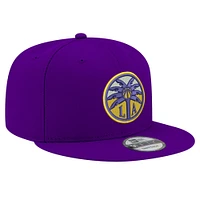 Casquette snapback unisexe New Era violette avec logo Los Angeles Sparks 9FIFTY