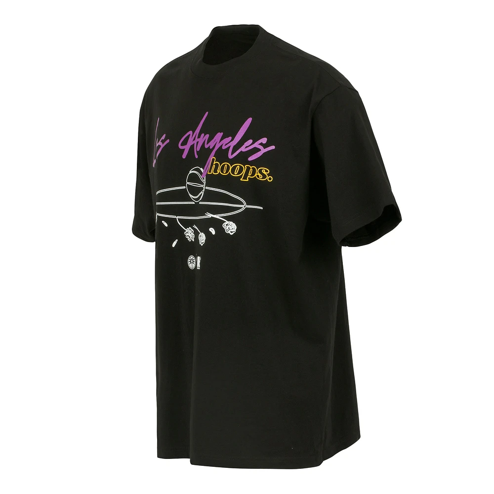 T-shirt unisexe round21 noir Los Angeles Sparks Hoops