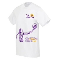 T-shirt unisexe round21 Cameron Brink blanc Los Angeles Sparks 2024 WNBA Draft Player