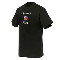 Unisex round21 Kelsey Plum Black Los Angeles Sparks Boxy Signature Name & Number T-Shirt