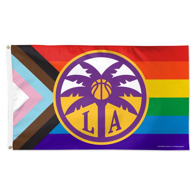 WinCraft Los Angeles Sparks 3' x 5' Pride Drapeau unilatéral