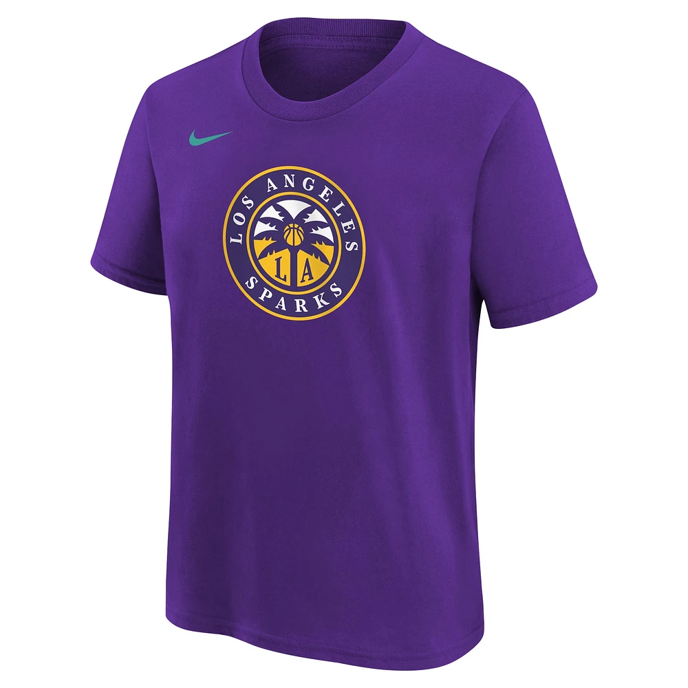 T-shirt Nike violet Los Angeles Sparks Essential avec logo pour jeune