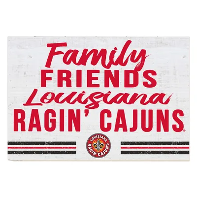 Louisiana Ragin' Cajuns 24'' x 34'' Friends Family Wall Art