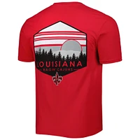 T-shirt Louisiana Ragin' Cajuns Landscape Shield rouge pour homme