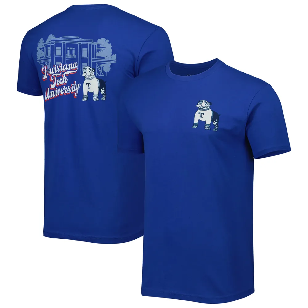 T-shirt Premium Royal Louisiana Tech Bulldogs Mascot Landscape pour homme