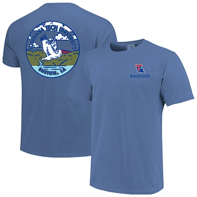 Unisex Royal Louisiana Tech Bulldogs Scenic Comfort Colors T-Shirt