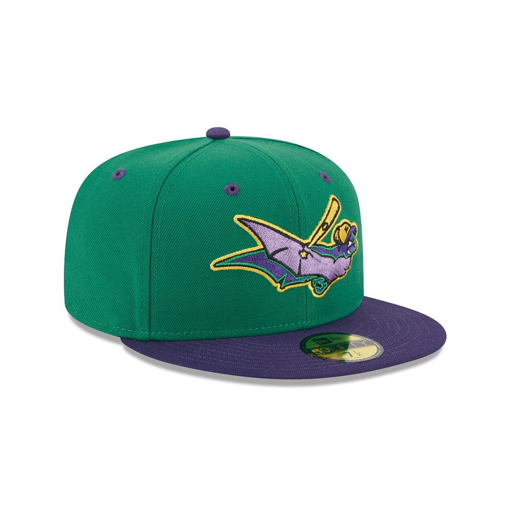 Men's New Era  Green Louisville Bats Theme Nights 59FIFTY Fitted Hat