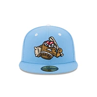 Casquette ajustée 59FIFTY bleu clair pour homme New Era Louisville Bats Theme Nights