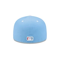 Casquette ajustée 59FIFTY bleu clair pour homme New Era Louisville Bats Theme Nights