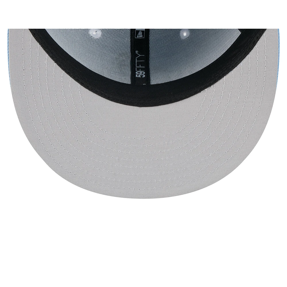 Casquette ajustée 59FIFTY bleu clair pour homme New Era Louisville Bats Theme Nights