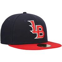 Men's New Era Navy Louisville Bats Authentic Collection Team Alternate 59FIFTY Fitted Hat