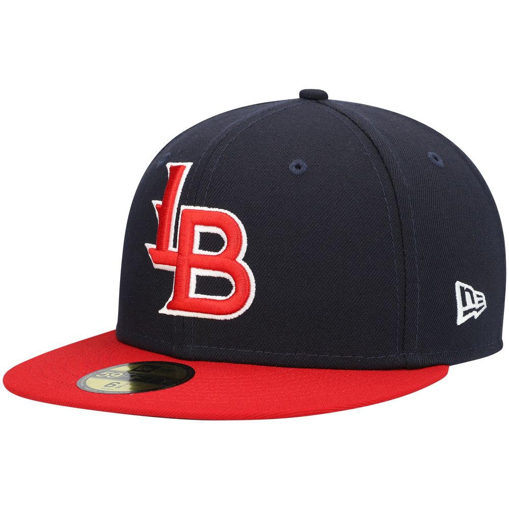 Men's New Era Navy Louisville Bats Authentic Collection Team Alternate 59FIFTY Fitted Hat