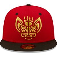 Men's New Era Red/Black Murciélagos De Louisville Copa La Diversion 59FIFTY Fitted Hat