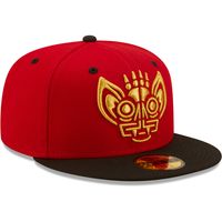 Men's New Era Red/Black Murciélagos De Louisville Copa La Diversion 59FIFTY Fitted Hat