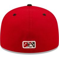 Men's New Era Red/Black Murciélagos De Louisville Copa La Diversion 59FIFTY Fitted Hat