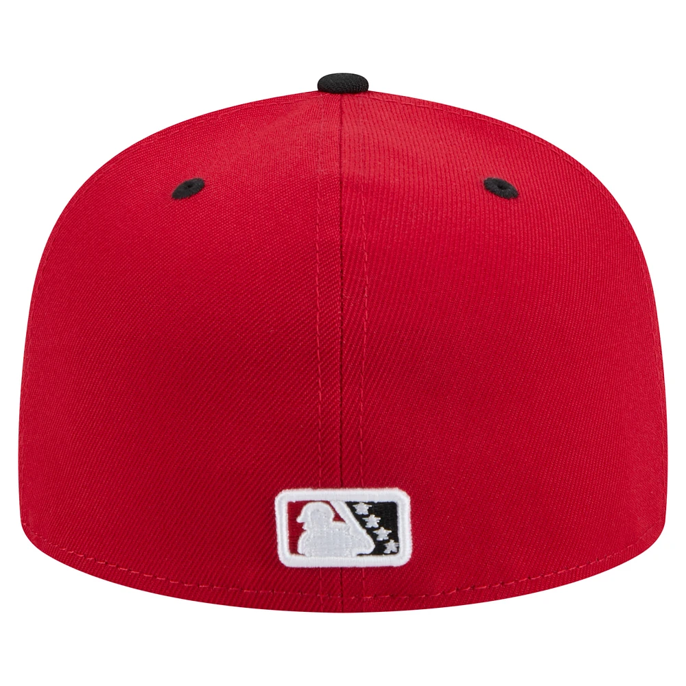 Men's New Era Red Louisville Bats Copa de la Diversión 59FIFTY Fitted Hat