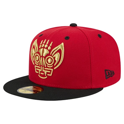 Men's New Era Red Louisville Bats Copa de la Diversión 59FIFTY Fitted Hat