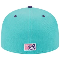 Men's New Era Turquoise Louisville Bats Theme Nights Derby City Mint Juleps  59FIFTY Fitted Hat