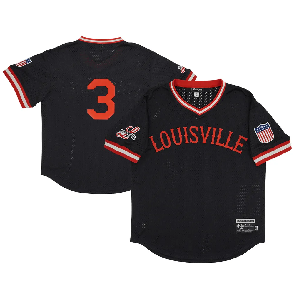 Rings & Crwns Men's Rings & Crwns #3 Black Louisville Caps Mesh