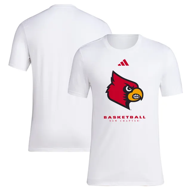 Adidas Men's Red Louisville Cardinals Basketball Court Fresh T