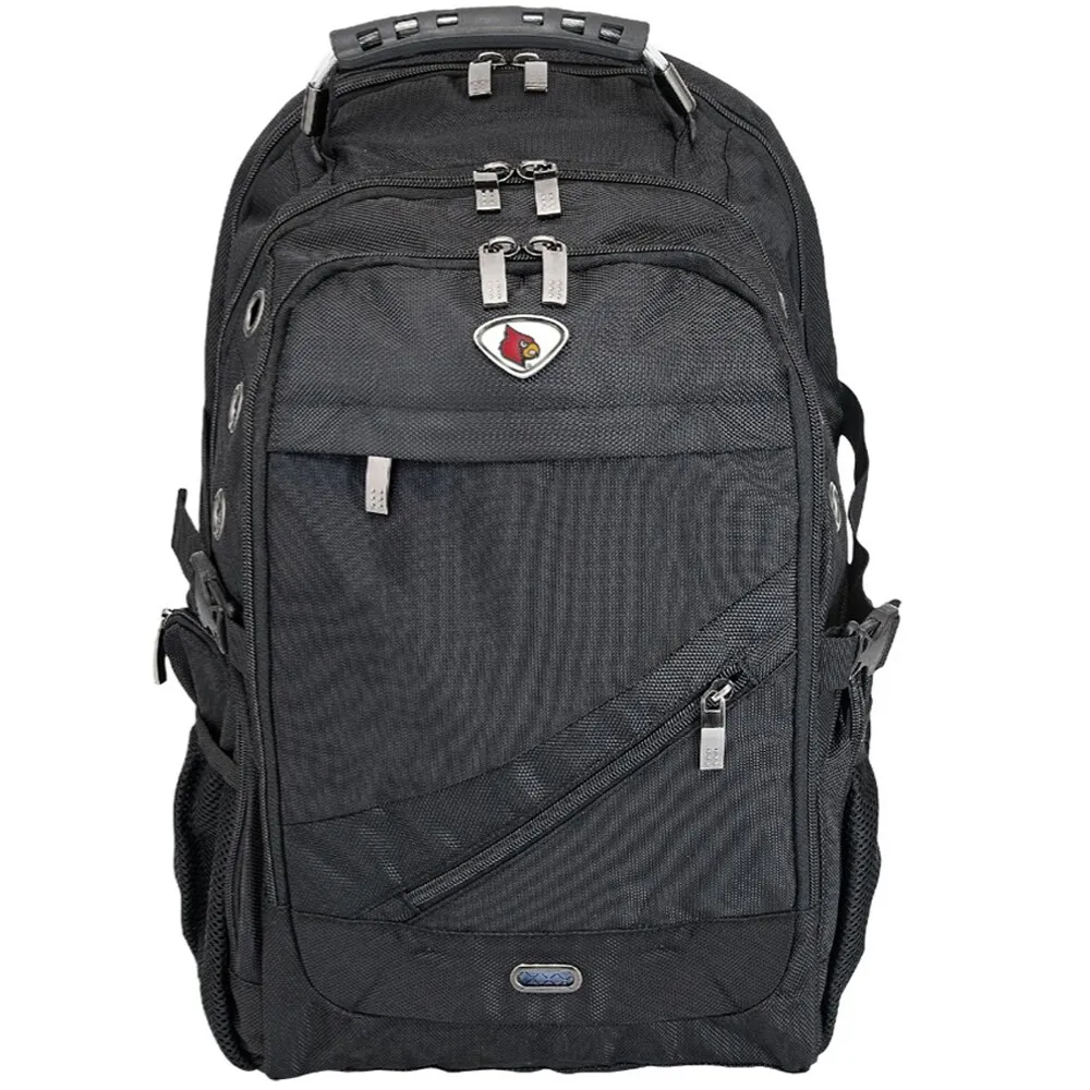 Black Louisville Cardinals Executive Backpack