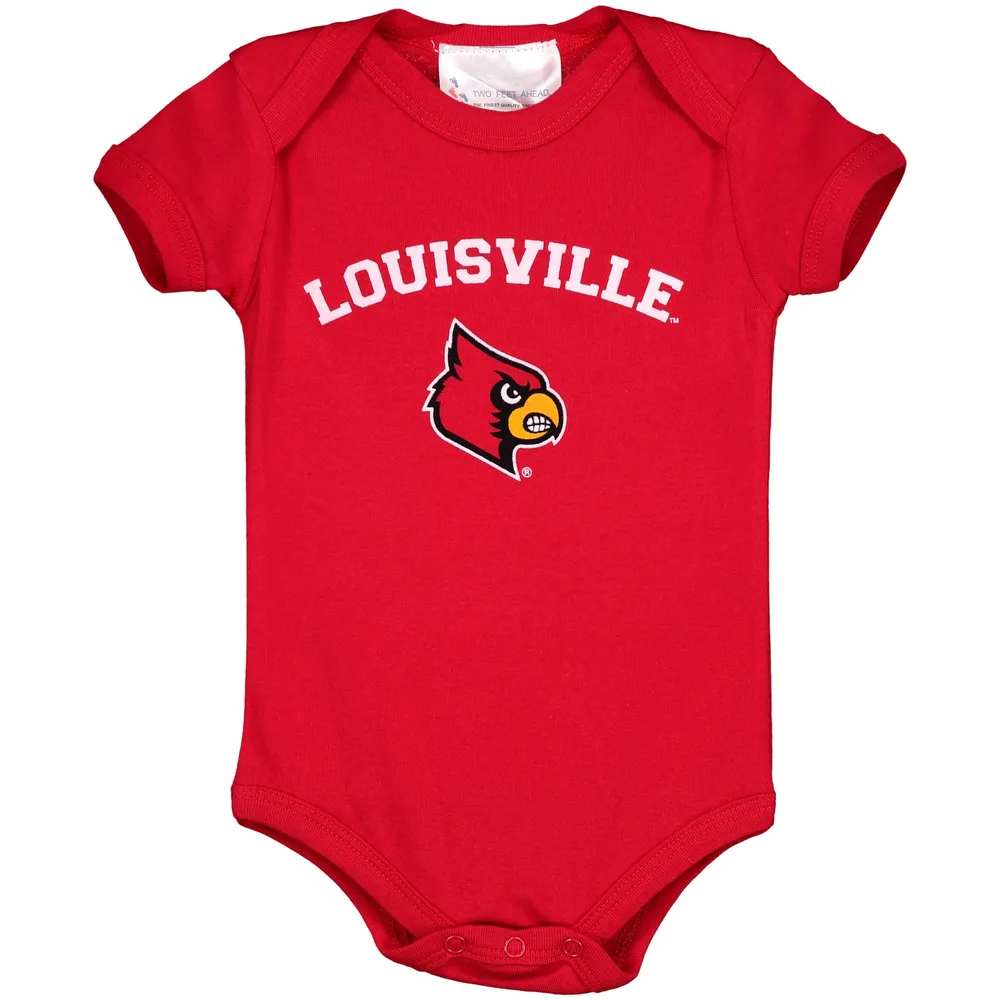 Infant Red Louisville Cardinals Arch & Logo Bodysuit