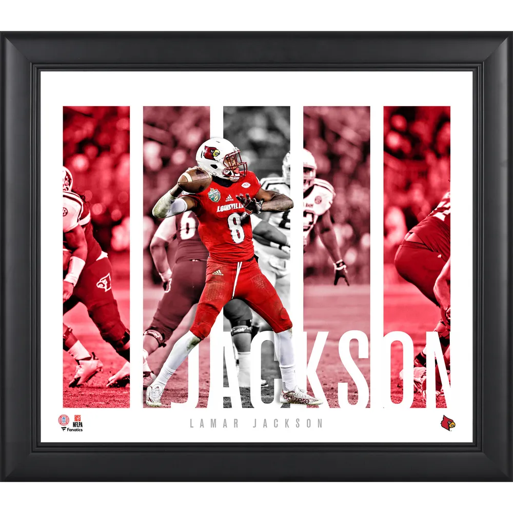 Lids Lamar Jackson Louisville Cardinals Fanatics Authentic Framed 15'' x  17'' Player Panel Collage