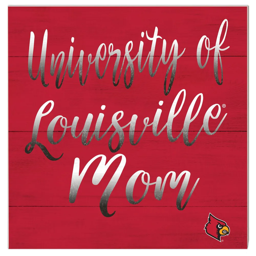 Women's Fanatics Branded Red Louisville Cardinals Team Mom T-Shirt Size: Small