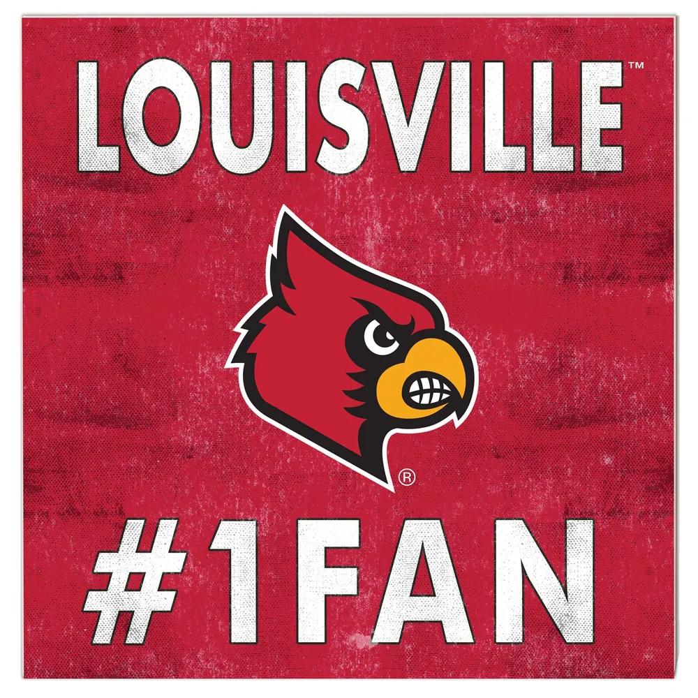 Louisville Cardinals Fan Cave Badge Sign