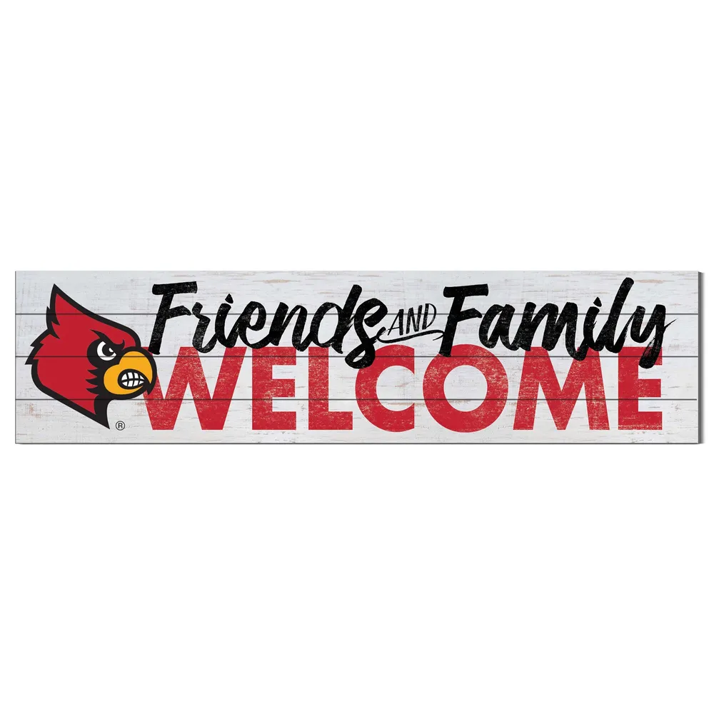 Lids Louisville Cardinals 10'' x 40'' Friends & Family Welcome Sign