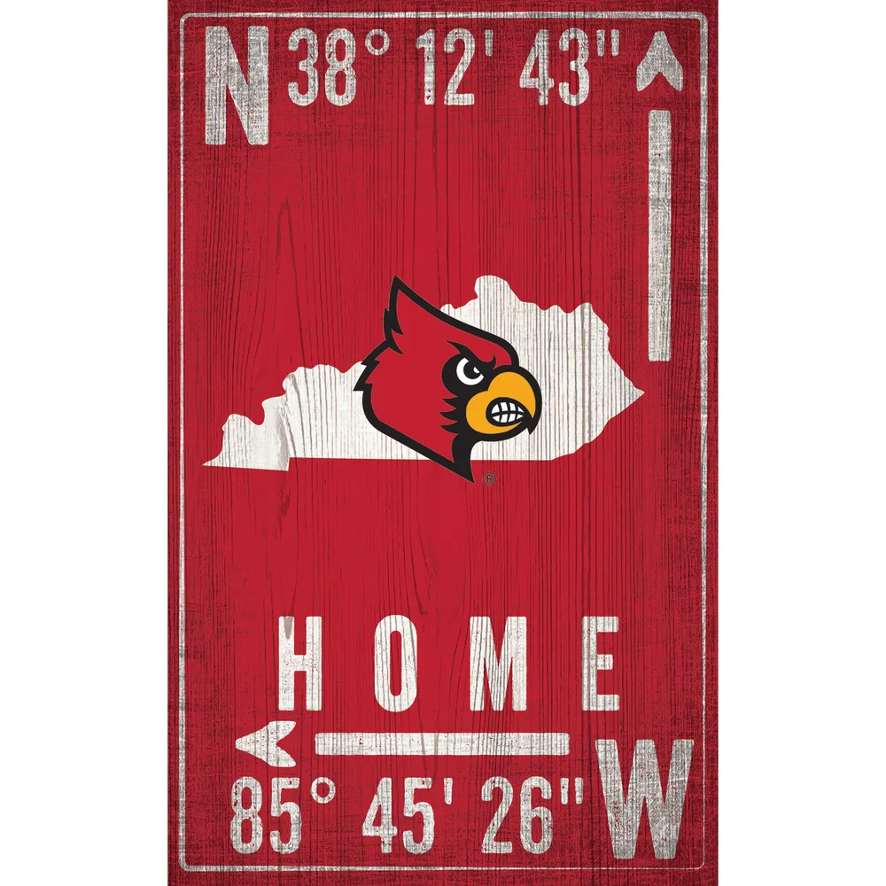 Lids Louisville Cardinals 11 x 19 Coordinate Sign