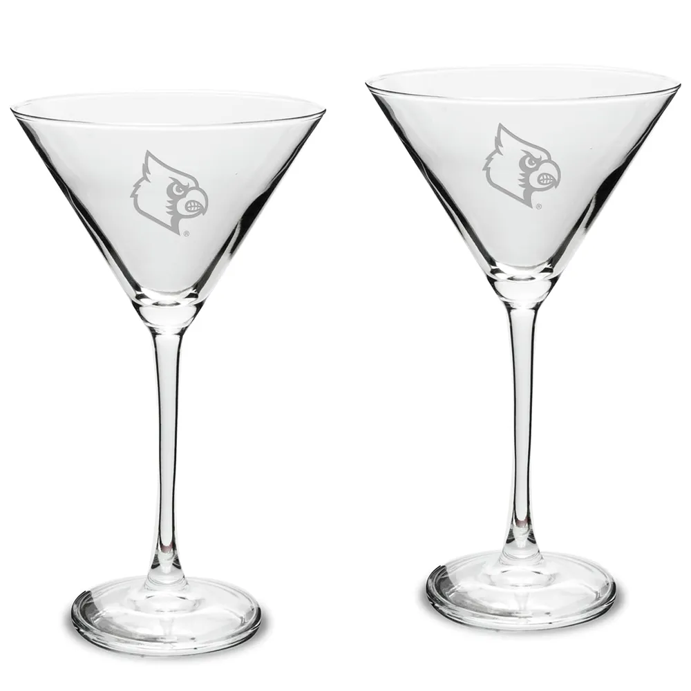 Lids Louisville Cardinals 12oz. 2-Piece Traditional Martini Glass