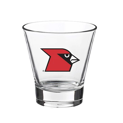 Louisville Cardinals 12oz. Slant Vault Rock Glass