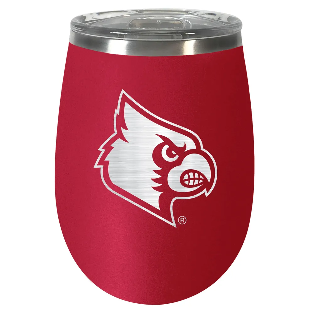 Black Louisville Cardinals 12oz. Personalized Slim Can Holder