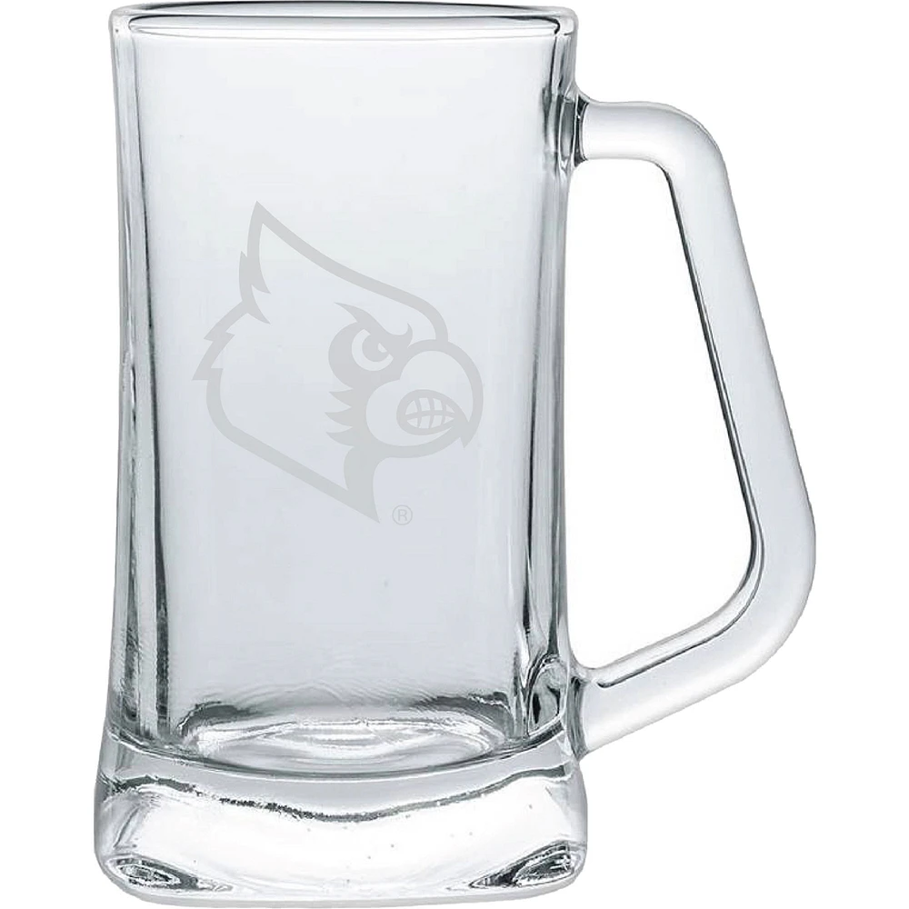 Louisville Cardinals 15oz. Frost Etch Glass Tankard