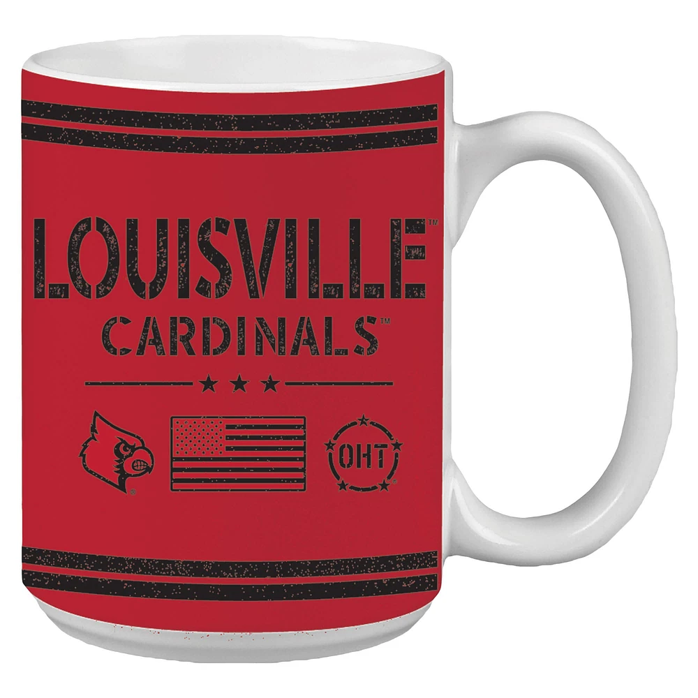 Louisville Cardinals 15oz. OHT Military Appreciation Mug