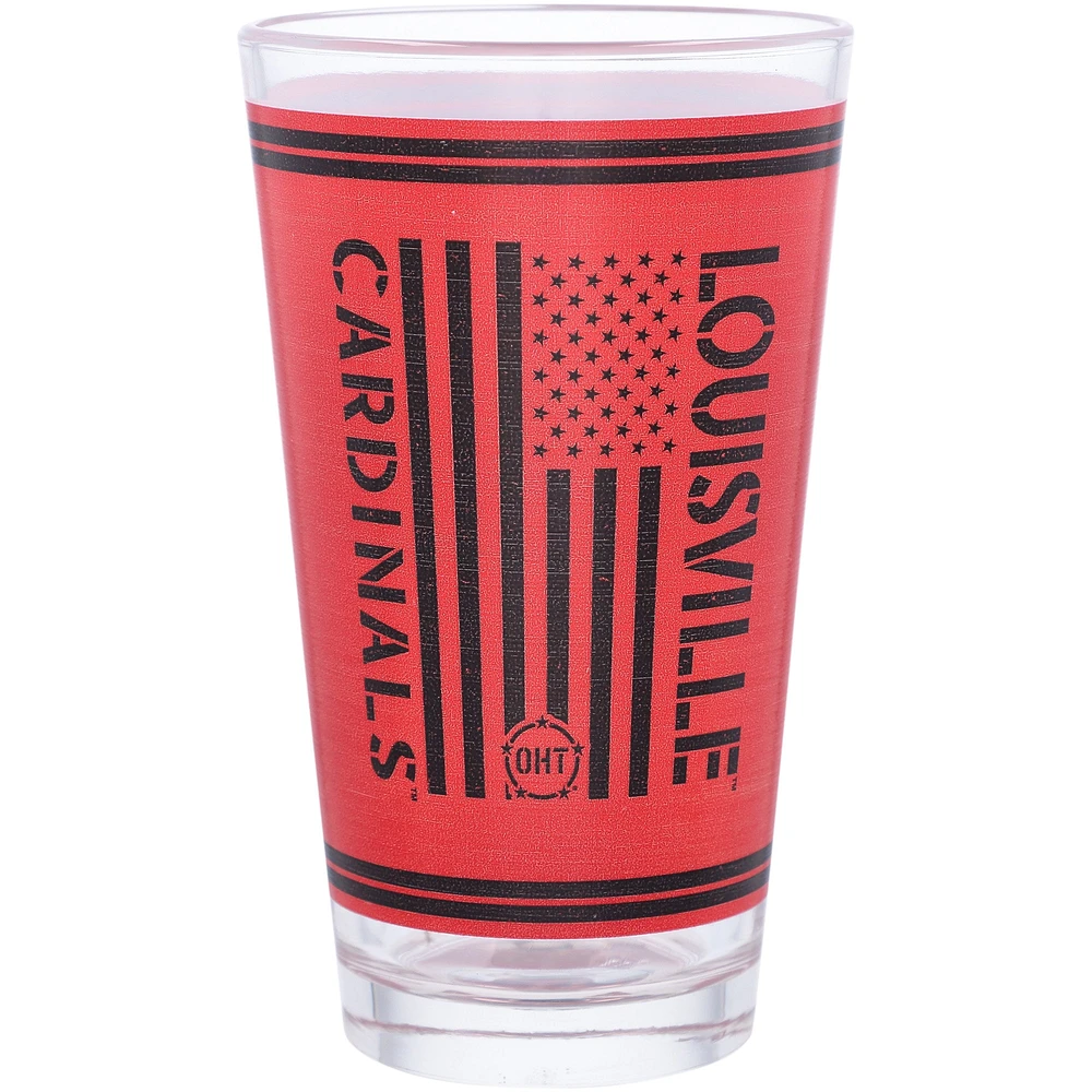 Louisville Cardinals 16oz. OHT Military Appreciation Pint Glass