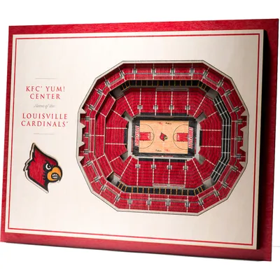 Louisville Cardinals 17'' x 13'' 5-Layer StadiumViews 3D Wall Art